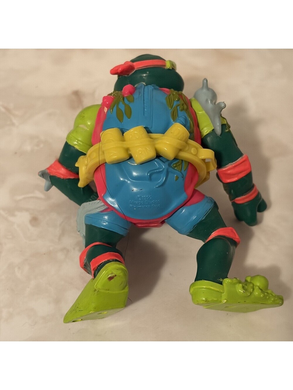 Lot of 4 Vintage 1990 1991 TMNT Teenage Mutant Ninja Turtles Action Figures Toys - Picture 8 of 9